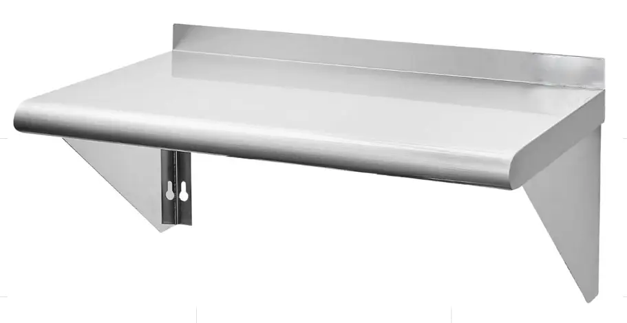 Wall Mount Shelf with 1.5" Lid Up. 18GA.430S/S / 12" x 84"
