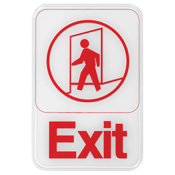 Information Signs 6"x 9" / EXIT