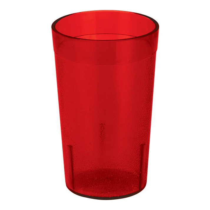 Pebbled Tumblers - 9-1/2 oz / Red