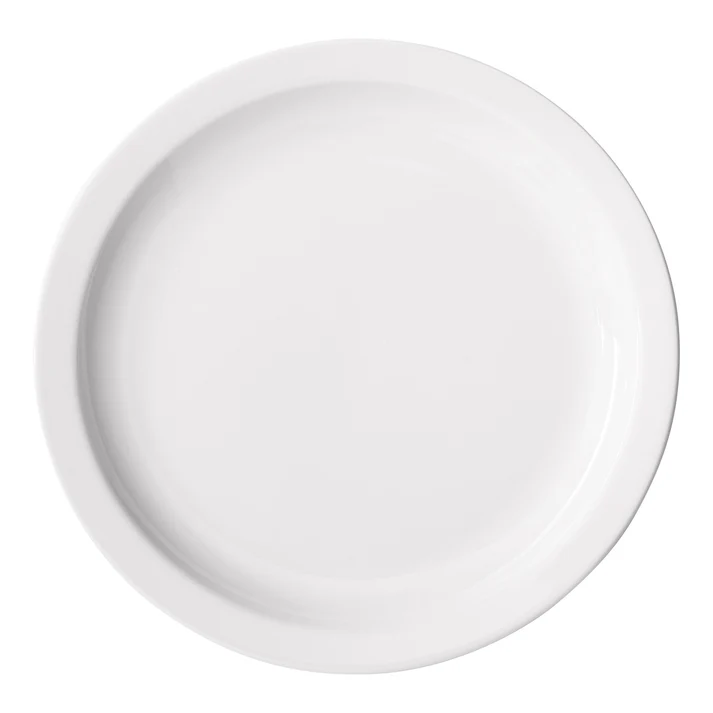 Birkhall Plate with Narrow Rim, White Porcelain, 12 Pieces/Case / 5-1/2" Dia