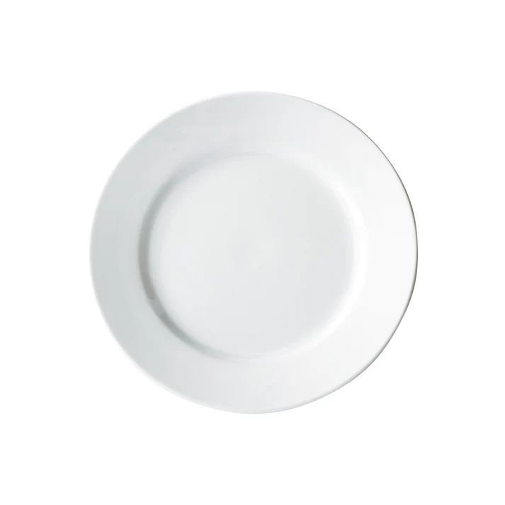 Birkhall Plate with Rolled Edge, White Porcelain, 12 Pieces/Case / 10-1/2" Dia