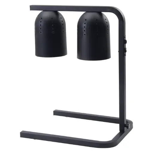  3-Position Electric Heat Lamp, Gray