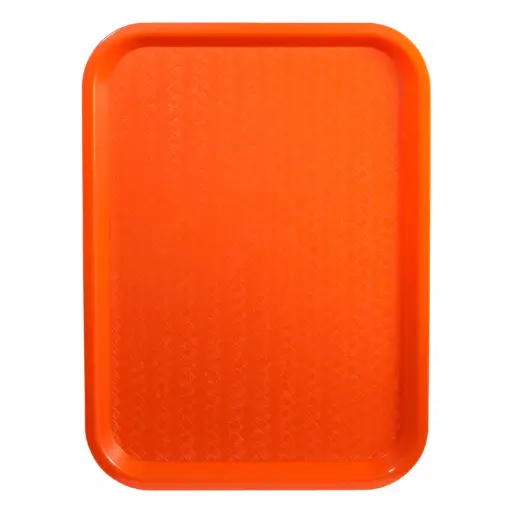 [FFT-1418O] High Quality Plastic Cafeteria Tray - 14 x 18, Orange