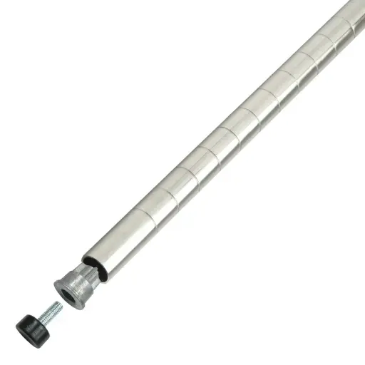 [VC-8P] Wire Shelf Post, Chrome-Plated - 8"