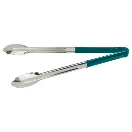 [UT-16HP-G] Heavy-Duty Utility Tongs with Plastic Handle - 16", Green