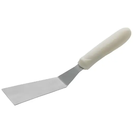 [TWP-50] Grill Spatula with Offset, White Polypropylene Handle, 4-1/4" x 2-3/16" Blade