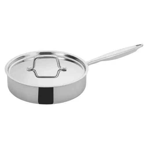 [TGET-3] Tri-Gen Tri-Ply Stainless Steel Sauté Pan with Cover - 3 Quart