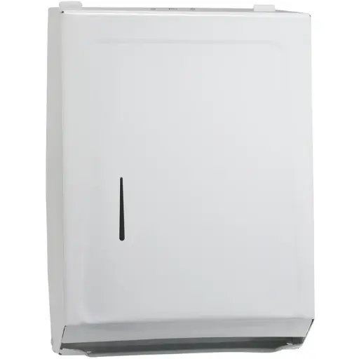 Multi-Fold Paper Towel Metal Dispenser - White