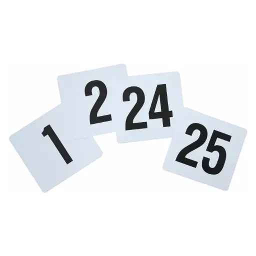 [TBN-25] Plastic Table Numbers, 1-25