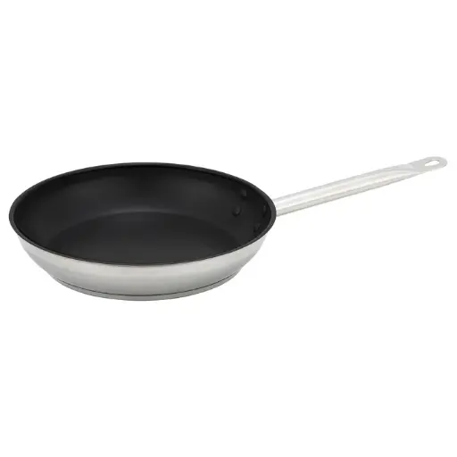 [SSFP-8NS] Stainless Steel Fry Pan, Non-Stick - 8" Dia