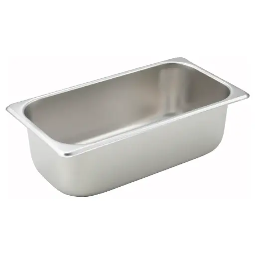 [SPT4] Straight-Sided Steam Pan, 25 Gauge Stainless Steel