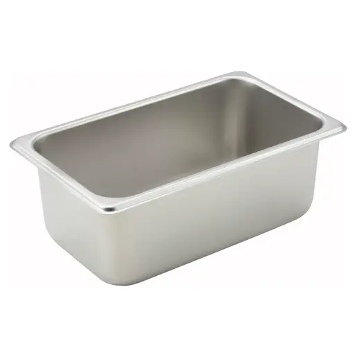 [SPQ4] Straight-Sided Steam Pan, 25 Gauge Stainless Steel