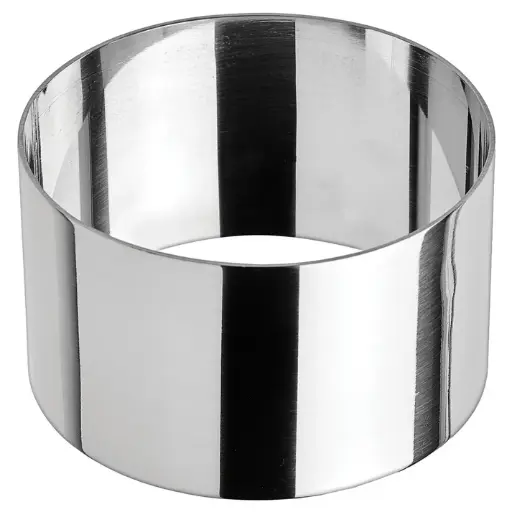 [SPM-31R] Stainless Steel Pastry Mold - Round, 3" x 1-3/4"