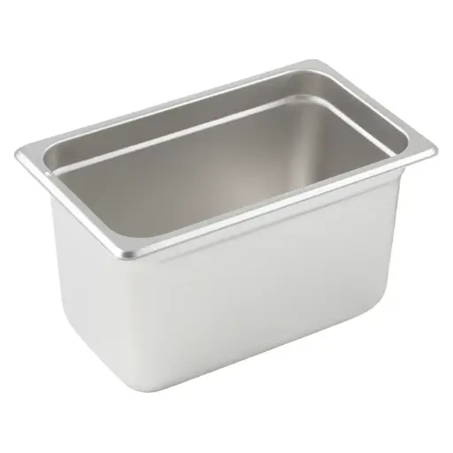 [SPJP-406]  Anti-Jam Steam Pan, 23 Gauge Stainless Steel - 1/4, 6"