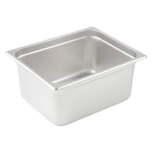 [SPJP-206]  Anti-Jam Steam Pan, 23 Gauge Stainless Steel - Half, 6"
