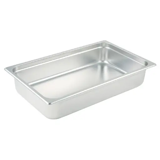 [SPJP-104] Anti-Jam Steam Pan, 23 Gauge Stainless Steel - Full, 4"