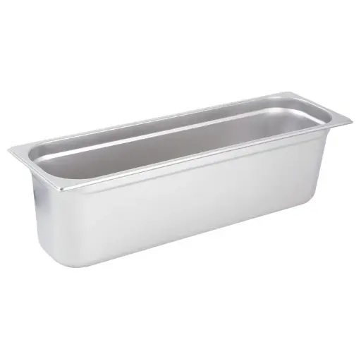 [SPJH-6HL] Anti-Jam Half Long Steam Pan, 22 Gauge Stainless Steel - 6"