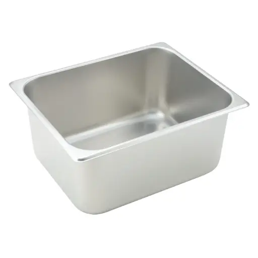 [SPH6] Straight-Sided Steam Pan, 25 Gauge Stainless Steel