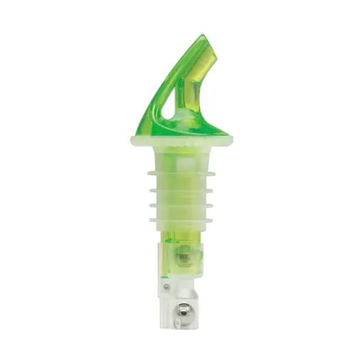 [BMP-2125G-PKG] Bar Maid, 1-1/4 oz Premium Pourers, Green, No Collar, Wide Cork, 2 Pourers