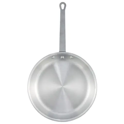 [AFP-14A] Aluminum Fry Pan, Gladiator, Natural Finish - 14" Dia