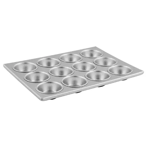 [AMF-12] 12-Cup Aluminum Muffin Pan - 3 oz
