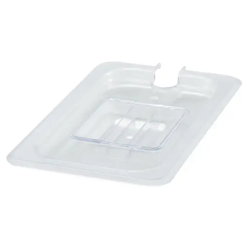 [SP7400C] Polycarbonate Food Pan Cover, Slotted - Quarter (1/4)