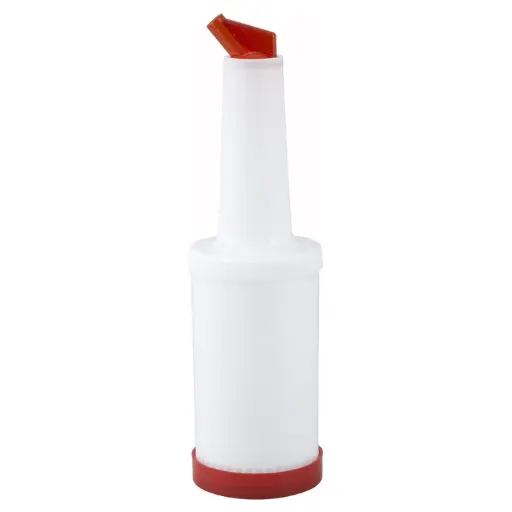 [PPB-1R] Liquor/Juice Pour Bottle - 1 Quart, Red