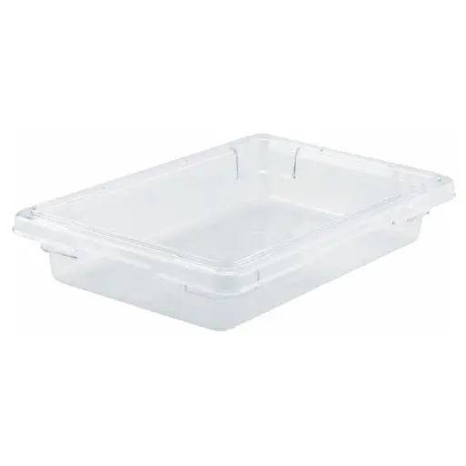 Food Storage Box, Clear Polycarbonate - Half, 3-1/2"