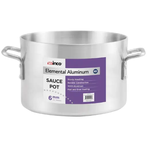 [ASHP-20] Elemental Aluminum Sauce Pot, 6mm - 20 Quart