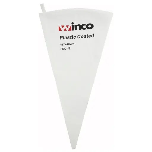 [PBC-18] Pastry Bag, Cotton with Plastic Coating - 18"