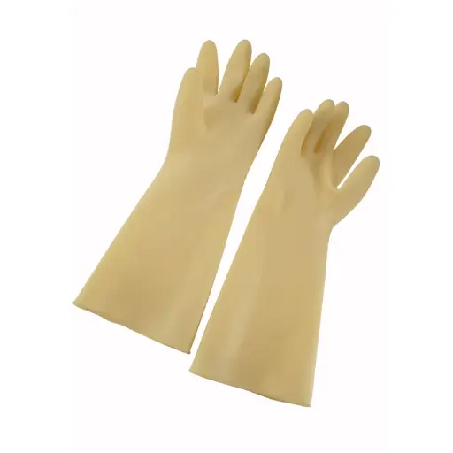 [NLG-816]  Natural Latex Gloves - Small, Yellow