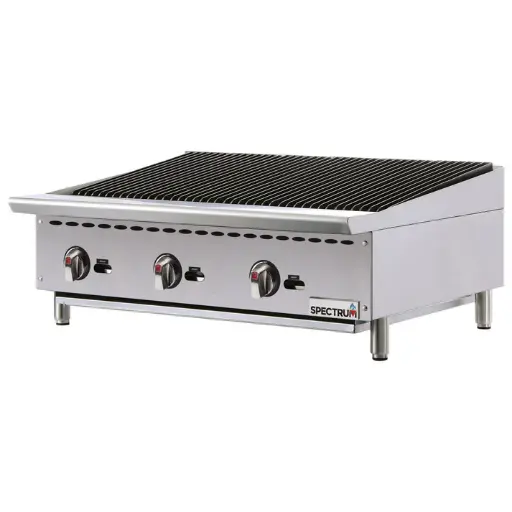 [NGCB-36R] Spectrum Gas Charbroiler, 36" Wide, Natural / LP