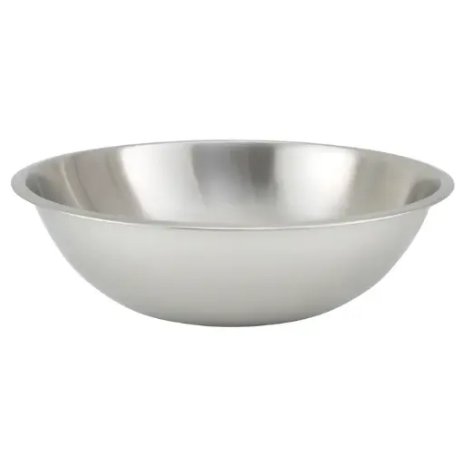 [MXHV-2000] Mixing Bowl, Shallow, Heavy-Duty Stainless Steel, 0.65mm - 20 Quart