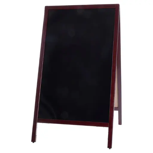 Dual-Sided Sidewalk A-Frame Marker Board - Mahogany, 25-1/4" x 45"