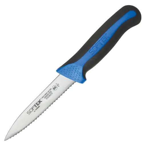 [KSTK-31] Sof-Tek 3-1/2" Serrated Paring Knife, 2-Pieces/Pack