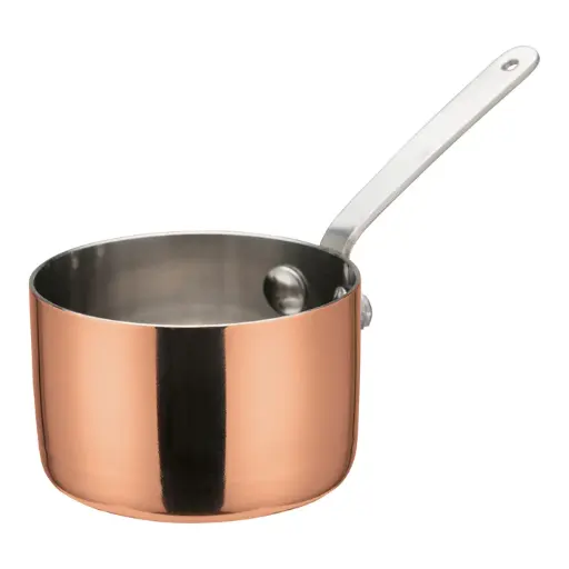 [DCWA-202C] Mini Sauce Pan, Copper-Plated - 2-3-4-dia