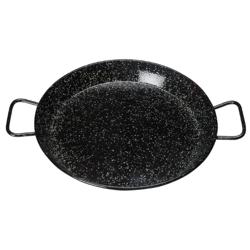 [CSPP-14E] Paella Pan, Enameled Carbon Steel (Spain) - 14-1/8"