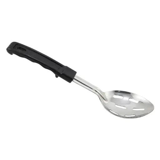 [BHSN-11]  Winco Prime Basting Spoon with Stop-Hook ABS Handle - Slotted, 11"