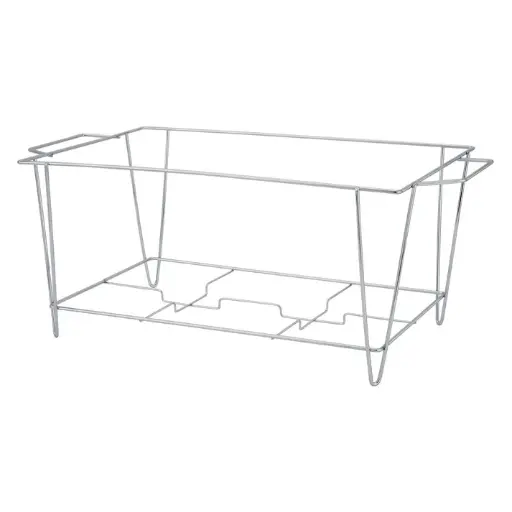 [C-3F] Wire Stand for Full Size Steam Pans with Supports for 2 Fuel Cans