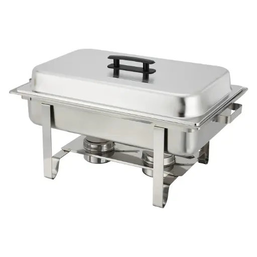 [C-2080B] Get-A-Grip 8 Quart Full-Size Chafer, Stainless Steel