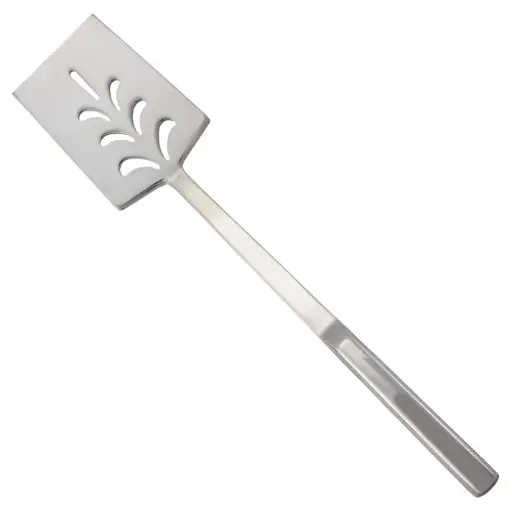 [BW-TN] 14" Perforated Turner, Hollow Handle, Stainless Steel
