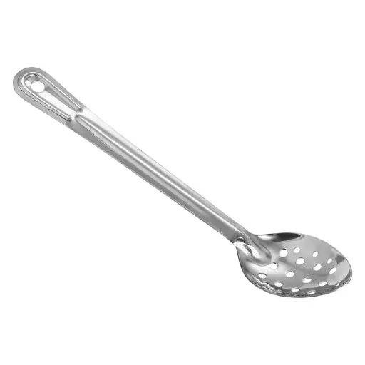 [BSPT-13H] Heavy-Duty Basting Spoon, Stainless Steel, 1.5mm - Perforated, 13"