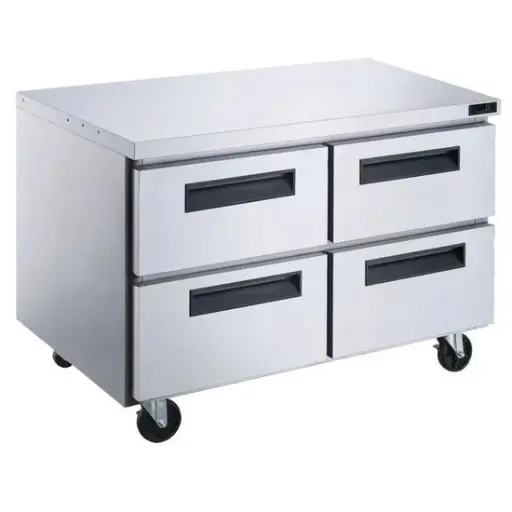 [DUC48R-D4] 4-Drawer Undercounter Commercial Refrigerator in Stainless Steel