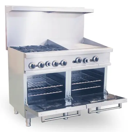 [TP-R48-12H12C24G] T.P Gas Range, Hot Plate, Charbroiler with Griddle
