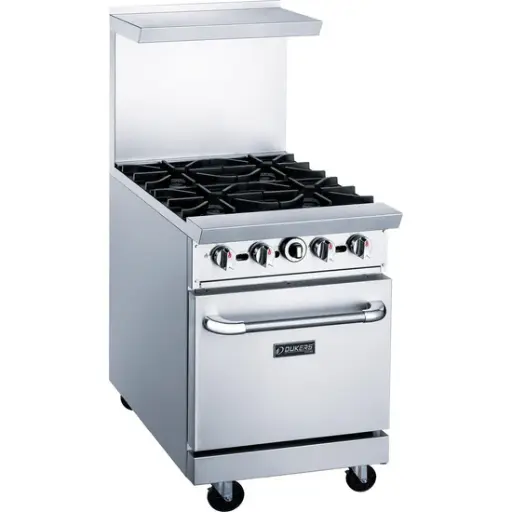 24" Gas Range with Four (4) Open Burners