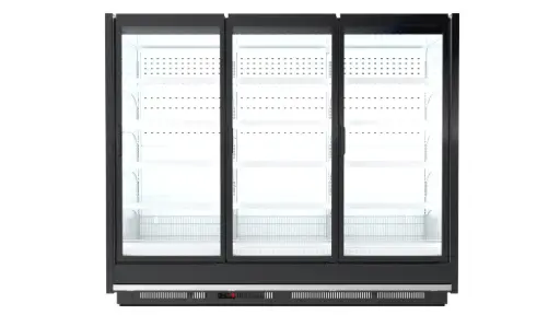 [HINGED-30-3D-SV1] Hinged Doors Display -Freezer- / 3 Doors / 30"