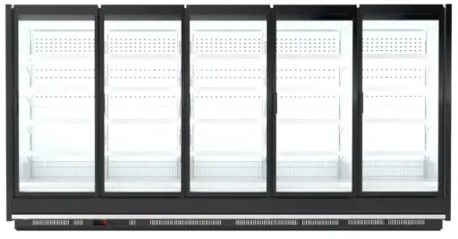 [HINGED-34-5D-SV1] Hinged Doors Display -Freezer- / 5 Doors / 34"