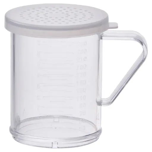 [PDG-10CM-SV1] Dredge with 3 Clear Snap-on Lids / Medium Holes