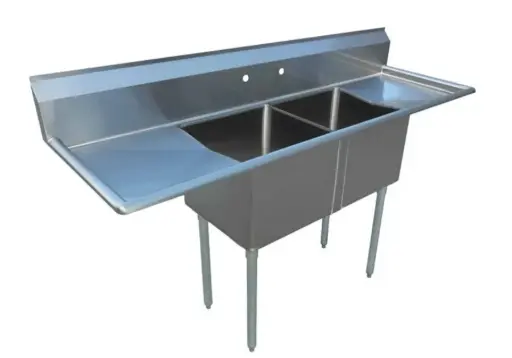[SPLIT-2300-2659] Two-Compartment Sink L&J / LJ1014-2 / 1RL