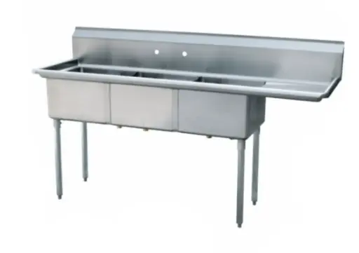 [LJ1014-3R-SV1] Three-Compartment Sink L&J / LJ1014-3 / 1R